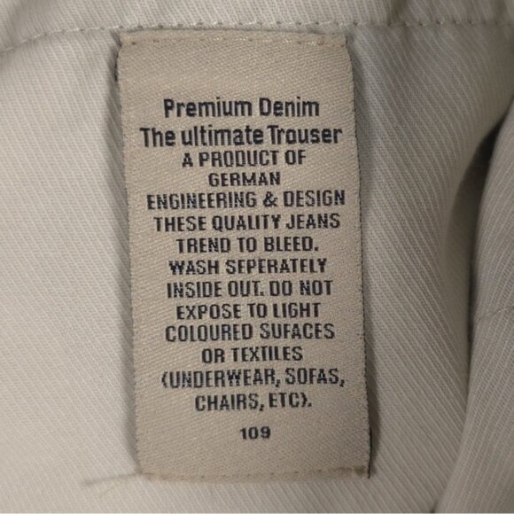 Hiltl Men’s LINEN Blend Straight Jeans 20618 11 Dorigo-HSP PREMIUM Size 33/30 - Picture 11 of 12